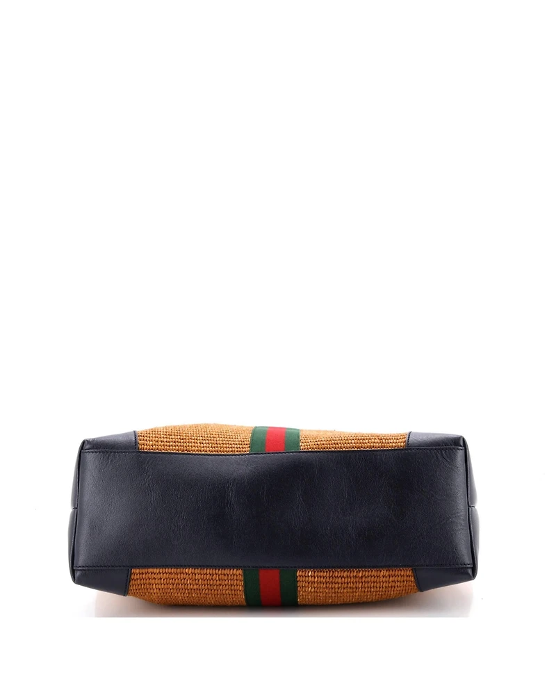 Pre-Owned Gucci Medium Ophidia Shopping Tote Straw