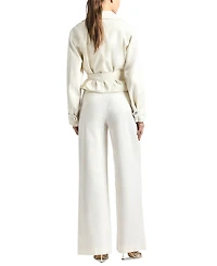 Derek Lam 10 Crosby Women's Juliana Mid-Rise Wide-Leg Trousers