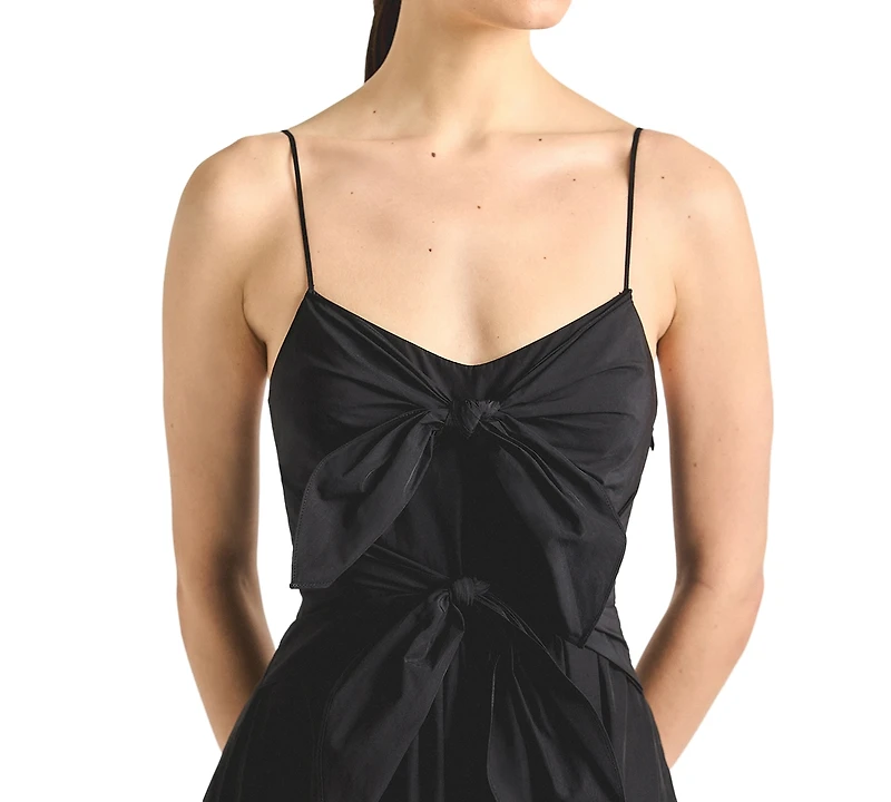 Derek Lam 10 Crosby Women's Unity Sweetheart Neck Tie-Front Dress