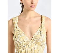 Derek Lam 10 Crosby Women's Sorrel Printed V-Neck Voile Midi Dress