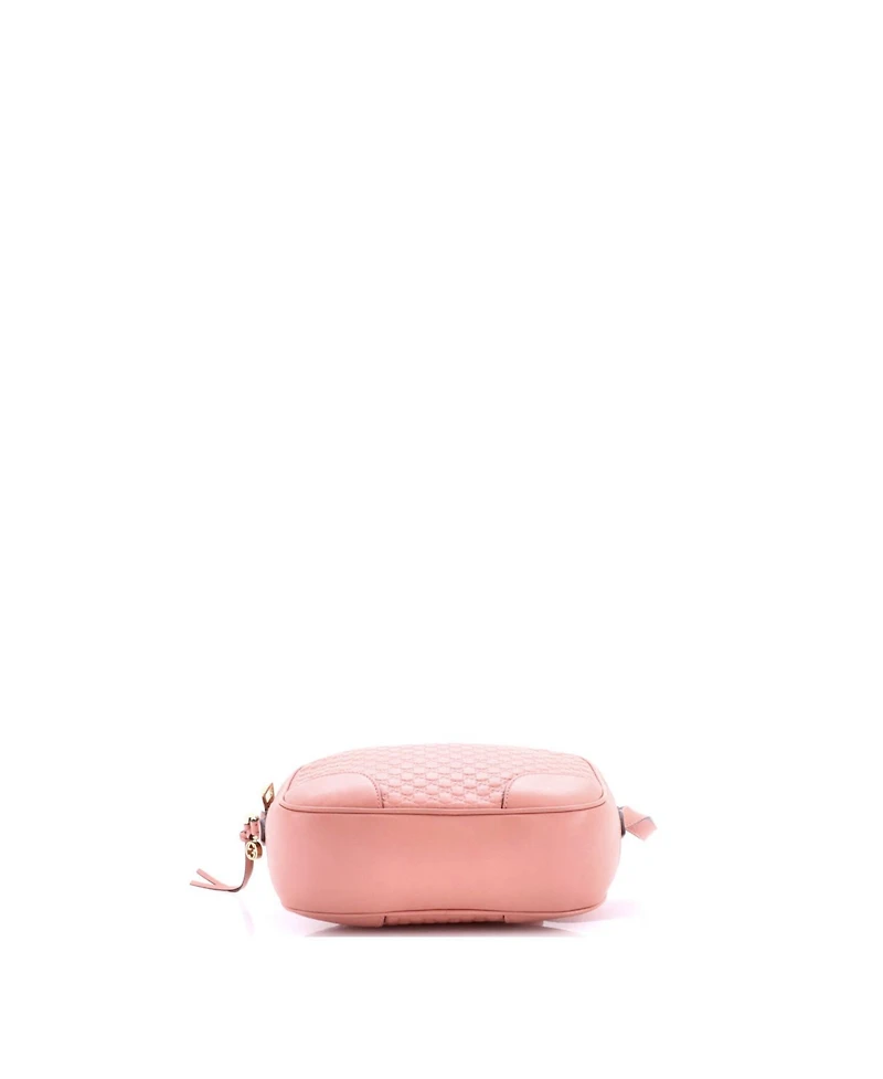 Pre-Owned Gucci Mini Bree Disco Crossbody Bag Microguccissima Leather