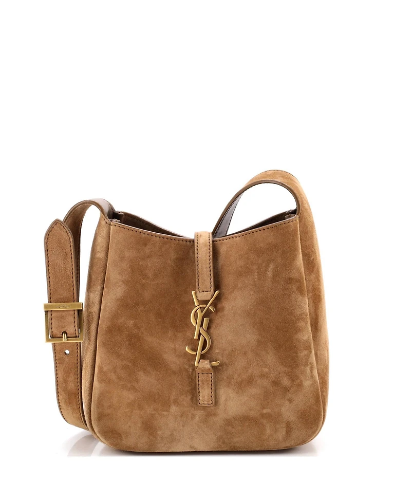 Pre-Owned Saint Laurent Baby Le 5 a 7 Supple Hobo Suede