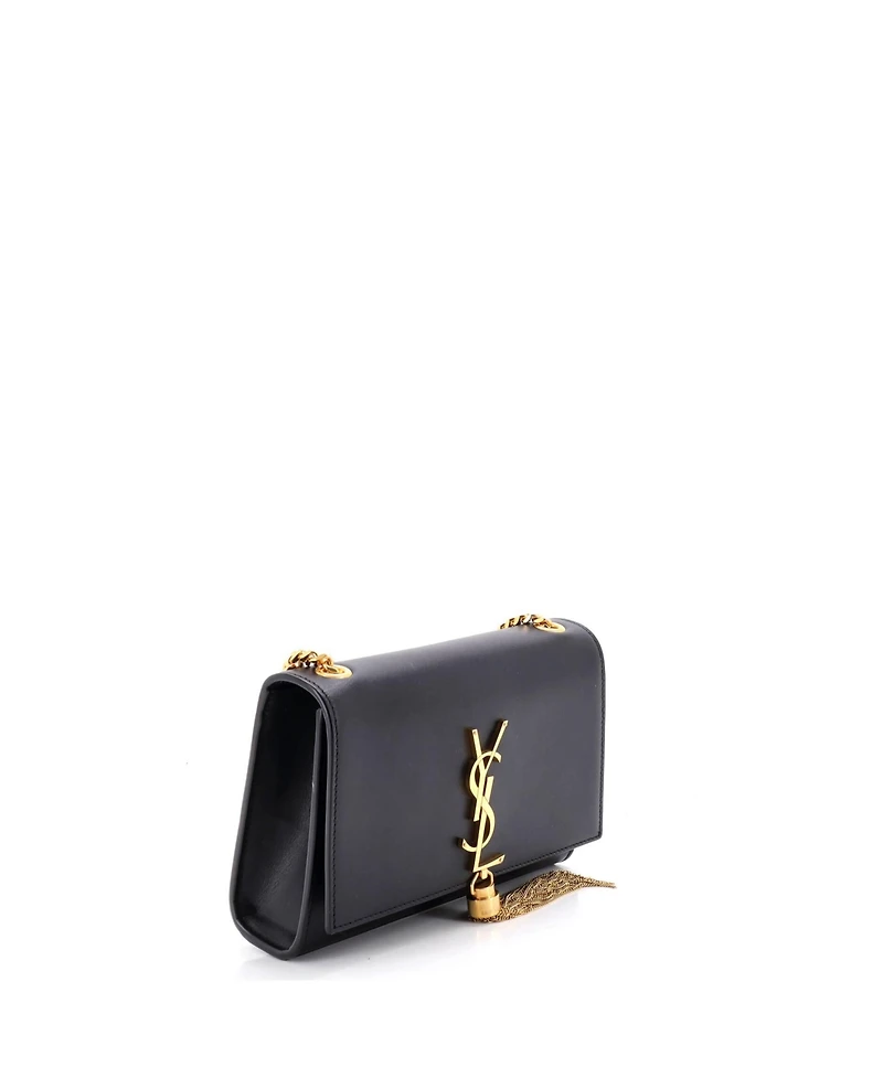 Pre-Owned Saint Laurent Small Classic Monogram Tassel Crossbody Bag Leather