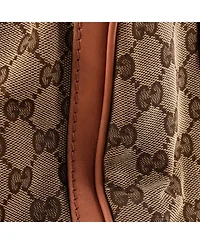 Pre-Owned Gucci Medium Vintage Web Boston Bag Gg Canvas