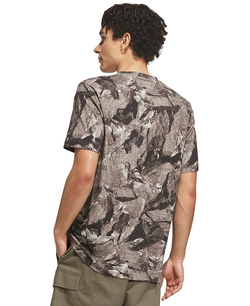 adidas Men's Rock Camo Aop Graphic Crewneck T-Shirt