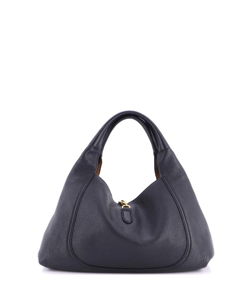 Pre-Owned Gucci Maxi Softbit Hobo Leather