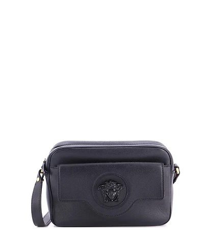 Pre-Owned Versace Small La Medusa Flap Pocket Camera Bag Leather