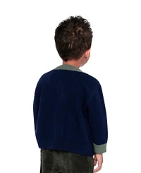 Deux par Deux Baby Boys (12M-24M) Knit Cardigan with Dino