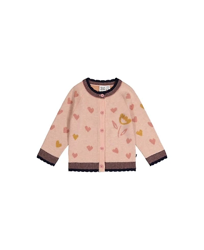 Deux par Baby Girls (12M-24M) Knitted Jacquard Cardigan Pale
