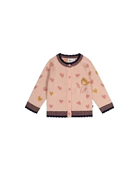 Deux par Baby Girls (12M-24M) Knitted Jacquard Cardigan Pale