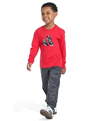 adidas Boys' 2T-7 Camo Graphic Long-Sleeve T-Shirt and Pants, 2-Piece Set