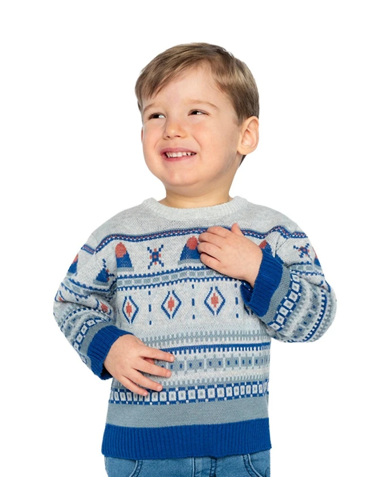 Deux par Baby Boys (12M-24M) Jacquard Knit Sweater