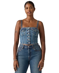 Levi's Premium Women's Sleeveless Denim Tube Top