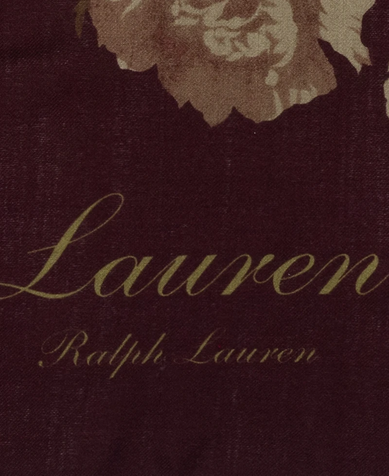 Lauren Ralph Floral Bouquet Square Scarf