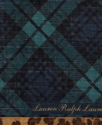 Lauren Ralph Lauren Plaid Animal Small Square Scarf