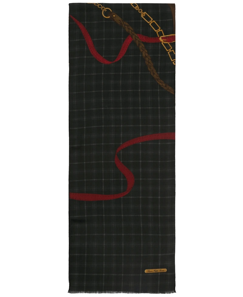 Lauren Ralph Lauren Equestrian Tattersall Oblong Scarf