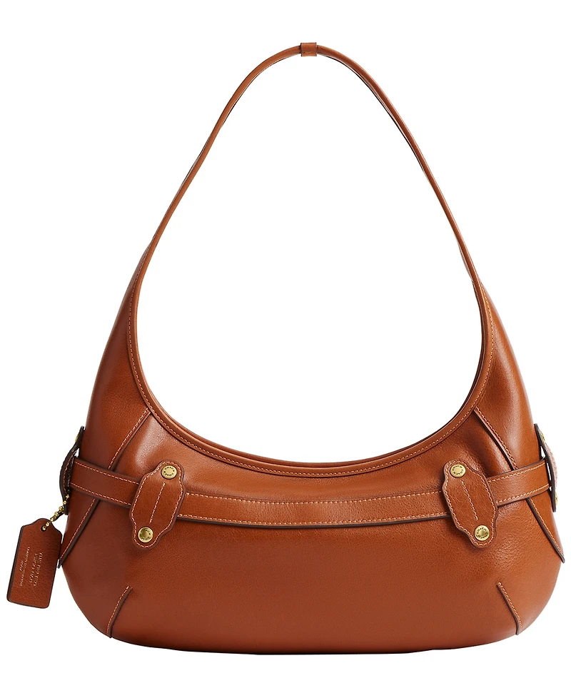 Coach Belted Ergo Leather Medium Shoulder Handbag
