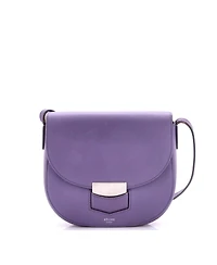 Pre-Owned Celine Small Trotteur Crossbody Bag Grainy Leather
