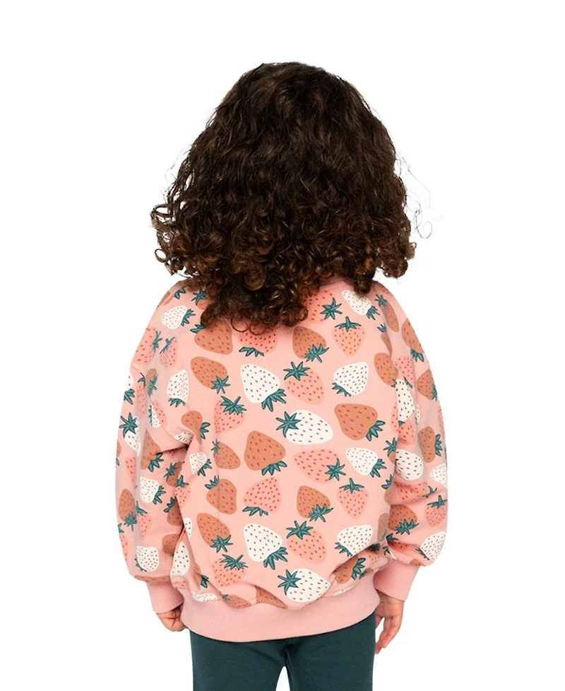 Deux par Toddler Girls 2T - 5T Sweatshirt Strawberry Print