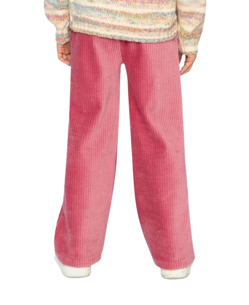 Deux par Toddler Girls 2T to 5T Velour Flare Pants Raspberry