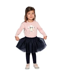 Deux par Baby Girl (12m-24m)Leggings with Integrated Tulle Skirt