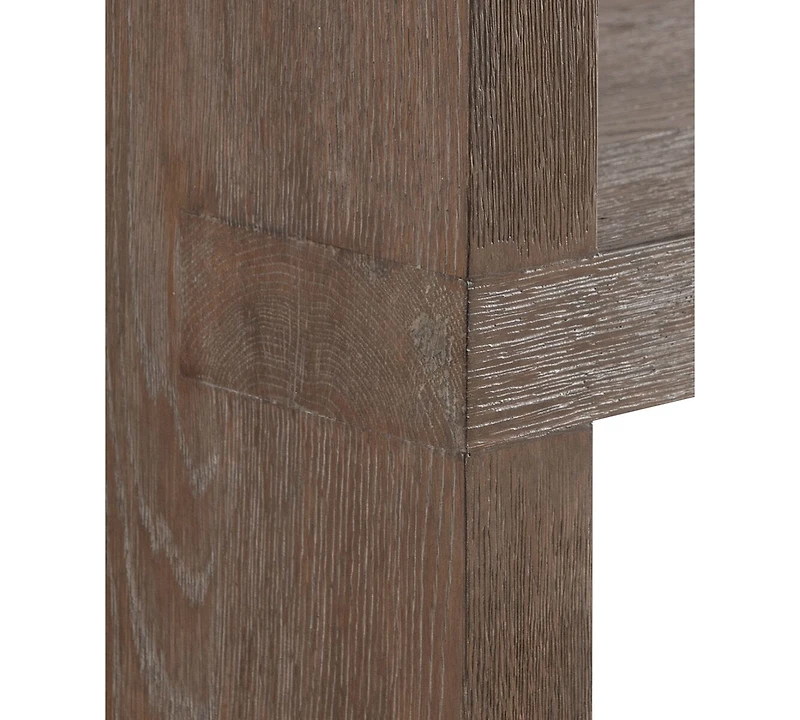 Bernhardt Outline 78" Textured Wood Finished Etagere