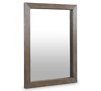 Bernhardt Outline Textured 48" Wood Finished Mirror