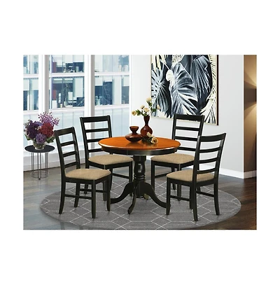 East West Furniture ANPF5-blk-c Dining furniture set