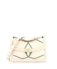 Pre-Owned Bvlgari Small Serpenti Forever Shoulder Bag Whipstitched Leather