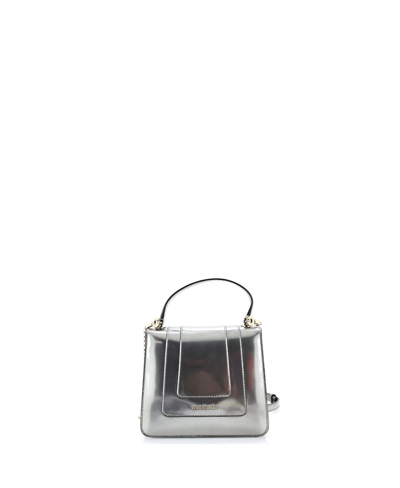 Pre-Owned Bvlgari Small Serpenti Forever Top Handle Bag Patent