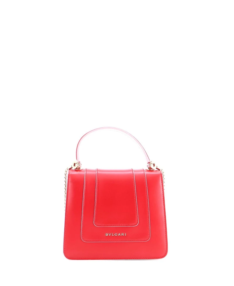 Pre-Owned Bvlgari Small Serpenti Forever Dangle Top Handle Bag Leather
