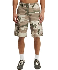 Cotton On Men's Authentic Military Cargo Zipper Shorts