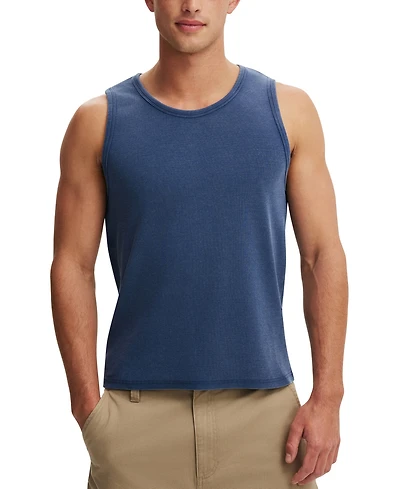 Cotton On Men's Wardrobe Ribbed Crewneck Tank Top