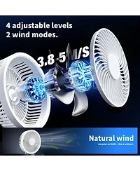 Cowsar 12-Inch Quiet Desk Fan with Remote and 10-Hour Timer