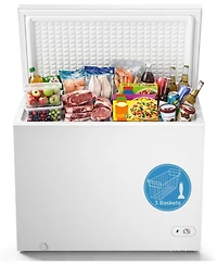 Cowsar 10.0 Cu.Ft Chest Freezer with 3 Baskets