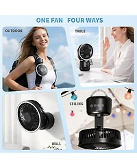 Cowsar 12-Inch Quiet Desk Fan with Remote and 10-Hour Timer
