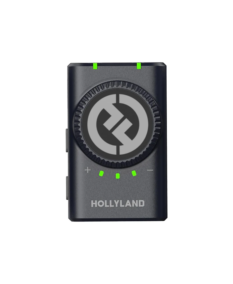 Hollyland Lark M2 Duo 2.4GHz 2-Person Wireless Camera Version Lavalier Microphone System, Shine Charcoal