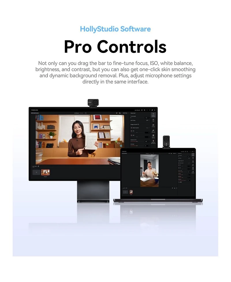Hollyland Lyra Uhd 4K Webcam for Pc with Pdfa and Auto Framing for Live Streaming, Zoom, Teams