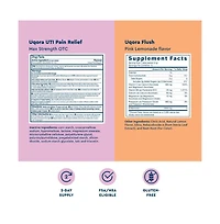 Uqora Uti Pain Maximum Relief and Flush Convenience Bundle - Pink Lemonade Flavor