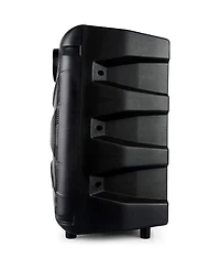 Dolphin Audio Bluetooth Karaoke Loudspeaker System with Dynamic Spin Led Lights and Microphone Dj Party Speaker