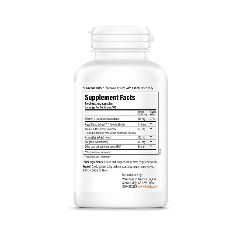Kyolic Aged Garlic Extract Formula 103, Immune Support