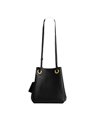 Coach Leather Jade Drawstring Crossbody Bag