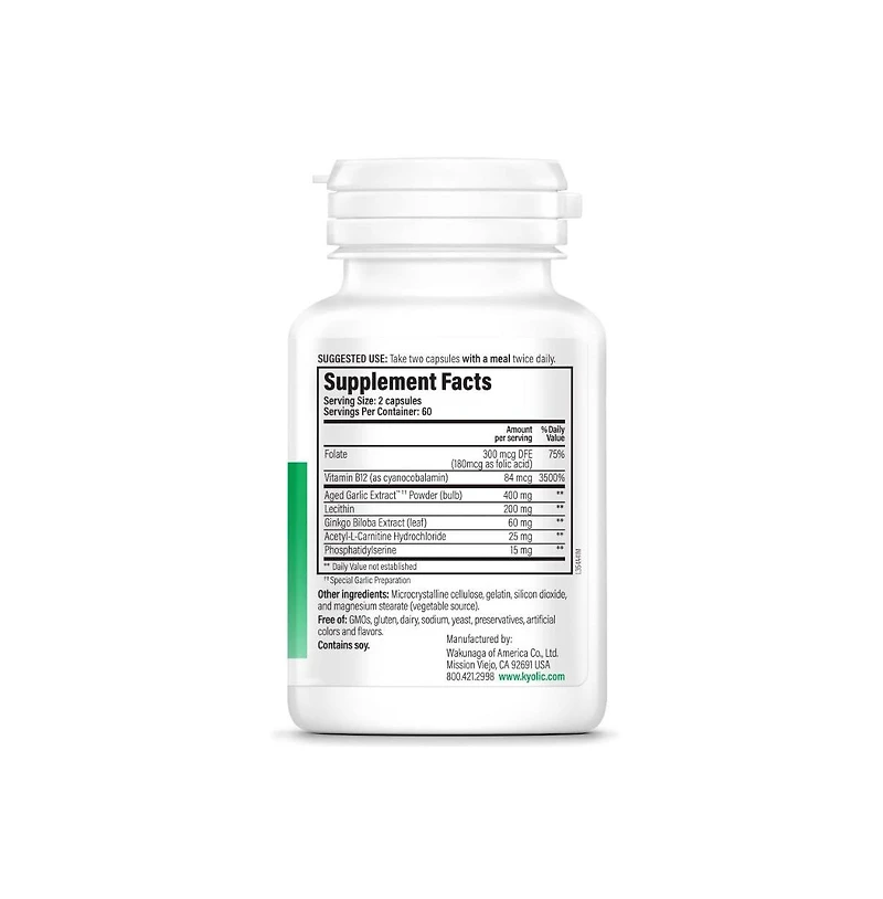 Kyolic Specialty Series Neuro-Logic, For Memory, Learning and Sharpness, 120 Capsules