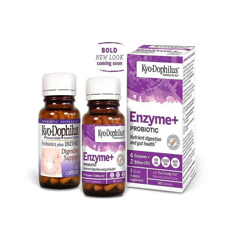 Kyo-Dophilus Enzymes+ Probiotic, Nutrient digestion and gut health