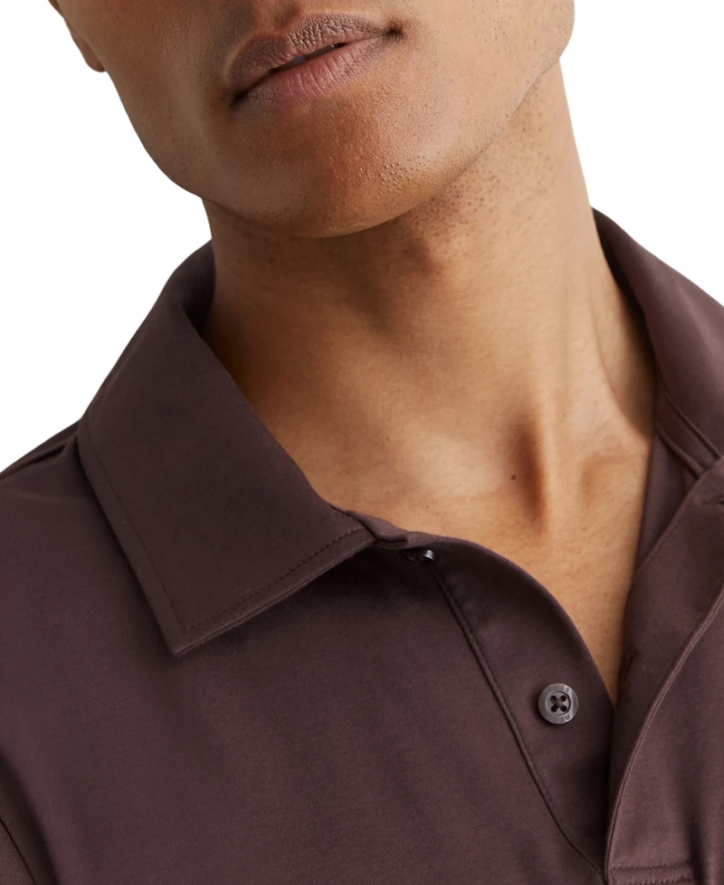 Reiss Men's Earl Air-Water Cotton Polo Shirt