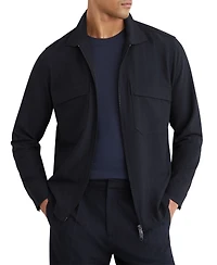 Reiss Men's Sidney Stripe Zip-Through Overshirt
