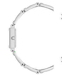 Anne Klein Women's Quartz Rectangle Silver-Tone Alloy Metal Bracelet Watch 28mm x 16.3mm