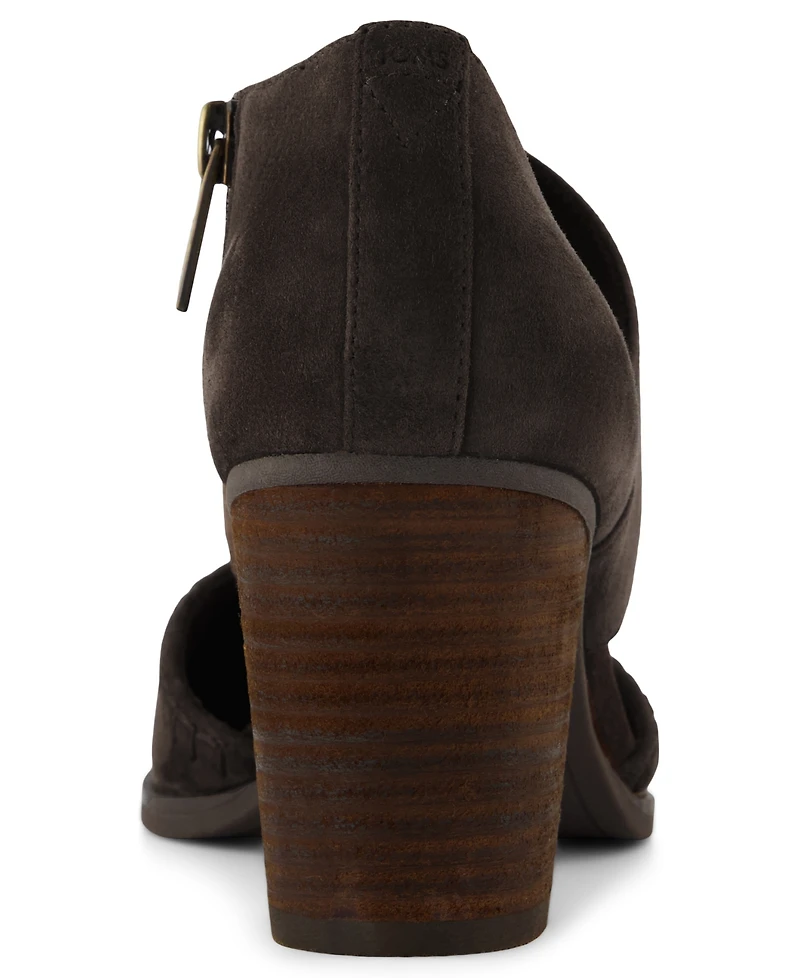 Toms Women's Milan Nova Heel Zipper Pumps