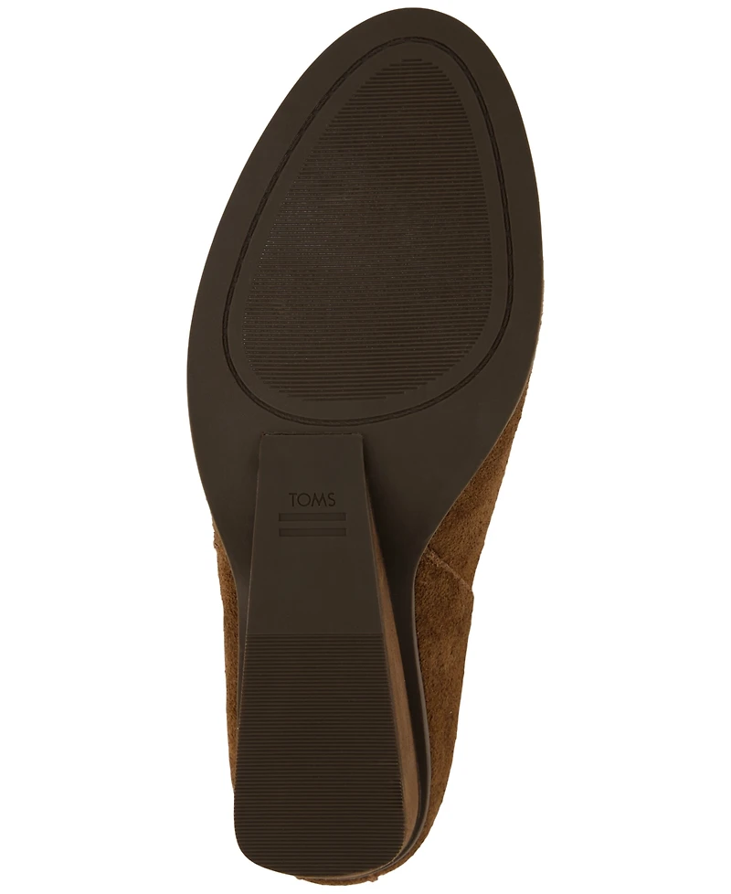 Toms Women's Goldie Zipper Wedge Booties
