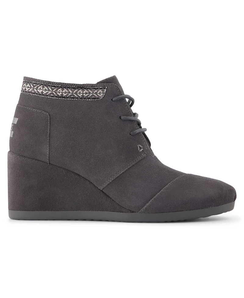 Toms Women's Desert Wedge Plus Lace-Up Booties